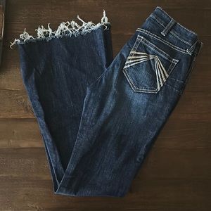 Ariat Flare Raw Hem Jeans